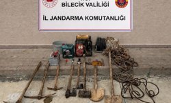 Bilecik’te define arayan 5 kişi suçüstü yakalandı