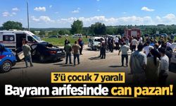 Bayram arifesinde can pazarı! Kaynarca'da iki otomobil çarpıştı: 3'ü çocuk 7 yaralı