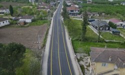 Altındere'de asfalt çalışması sürüyor