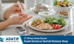 27- 30 Mayıs Kurban Bayramı: Kurban Bayramı öncesi diyabet hastalarına kontrollü beslenme mesajı