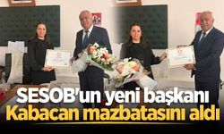 SESOB'un yeni başkanı Kabacan mazbatasını aldı