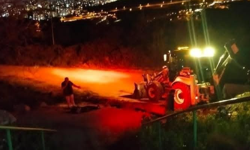 Doğal gaz hattı zarar gördü, operatör bayıldı