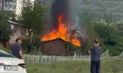 Tek katlı ev alevlere teslim oldu