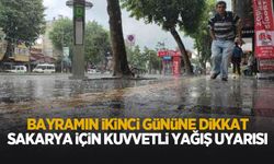 Sakarya için kuvvetli yağış uyarısı