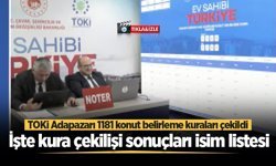Adapazarı'nda TOKİ kura çekimi tamamlandı: 1181 konutun kat ve daireleri belirlendi
