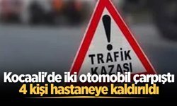 Kocaali'de iki otomobil çarpıştı: 4 yaralı