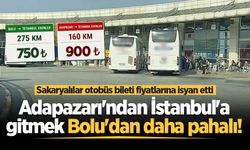 Sakaryalılar otobüs bileti fiyatlarına isyan etti: Adapazarı'ndan İstanbul'a gitmek Bolu'dan daha pahalı!