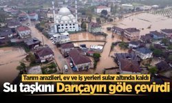 Su taşkını Darıçayırı göle çevirdi: Tarım arazileri, ev ve iş yerleri sular altında kaldı