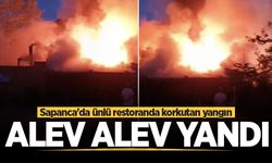 Sapanca'da ünlü restoranda korkutan yangın: Kullanılamaz hale geldi