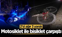 Akyazı’da motosiklet ile bisiklet çarpıştı: 2’si ağır 3 yaralı