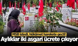 Şehit yakınları için yeni düzenleme! Aylıklar iki asgari ücrete çıkarılacak