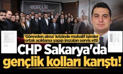 CHP Sakarya'da gençlik kolları karıştı! 'Görevden alma' krizinde muhalif isimler ortak açıklama yaptı