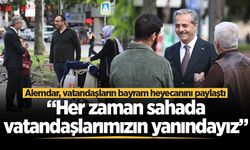 Başkan Alemdar, vatandaşların bayram heyecanını paylaştı