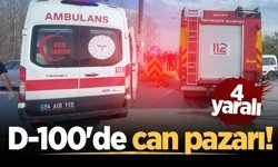 D-100'de can pazarı: 4 yaralı
