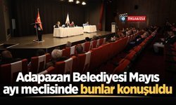 Adapazarı Belediyesi Mayıs ayı meclisinde bunlar konuşuldu