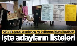 SESOB genel kurulunda oy kullanma işlemi başladı! Başkan adaylarının yönetim kurulu listesi belli oldu