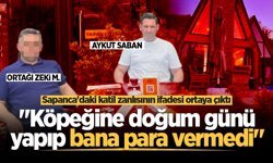 Sapanca'daki katil zanlısının ifadesi ortaya çıktı: "Köpeğine doğum günü yapıp bana para vermedi"