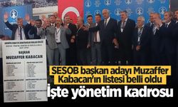 Muzaffer Kabacan’ın SESOB aday listesi belli oldu: İşte yönetim kadrosu
