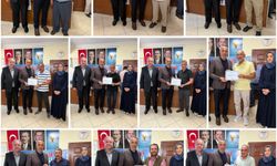 AK Parti’de teşekkür belgesi dağıtımı devam ediyor