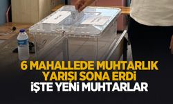 6 ilçede seçim yapılmıştı; İşte yeni muhtarlar