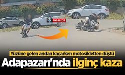 Adapazarı'nda ilginç kaza: Yüzüne gelen arıdan kaçarken motosikletten düştü