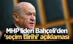 MHP lideri Bahçeli'den 'seçim tarihi' açıklaması