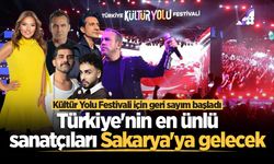 Kültür Yolu Festivali için geri sayım başladı! Türkiye'nin en ünlü sanatçıları Sakarya'ya gelecek