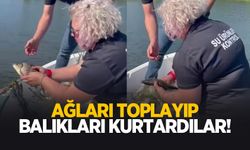 Kaçak ağlar temizlendi, balıklar kurtarıldı!