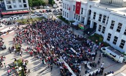 Erenler Belediyesi'nde dev ekranda milli maç coşkusu