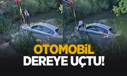 Otomobil dereye uçtu