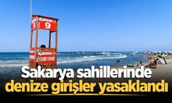 Sakarya sahillerinde denize girişler yasaklandı