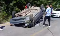Otomobil takla attı