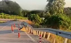 Karasu’da heyelan sonrası hasarlı yol tehlike saçıyor