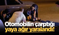 Akyazı'da otomobil yayaya çarptı: 1 ağır yaralı