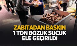 1 ton bozuk sucuk ele geçirildi