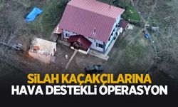 Havadan ve karadan takip edilen şüphelilere operasyon