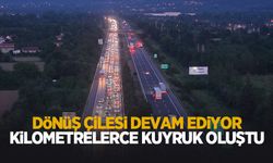 Bayram bitti trafik bitmedi: Kilometrelerce kuyruk oluştu