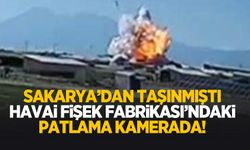 Sakarya'dan taşınan havai fişek fabrikasındaki patlama kamerada