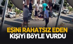 Eşini rahatsız eden kişiyi böyle vurdu
