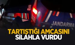 Amcasının bacağına sıktı
