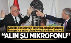 Koludra konuşurken dinleyen Alemdar kendisi konuşunca araya giren Koludra’yı fena tersledi