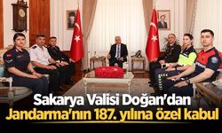 Sakarya Valisi Doğan'dan Jandarma'nın 187. yılına özel kabul