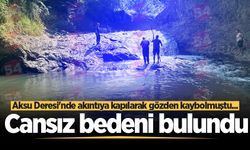 Hendek'te derede akıntıya kapılarak kaybolan gencin cansız bedeni bulundu