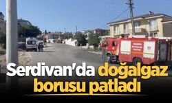 Serdivan'da doğalgaz borusu patladı