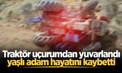Traktör uçurumdan yuvarlandı, yaşlı adam hayatını kaybetti