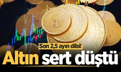 Altın sert düştü: Son 2,5 ayın dibi!