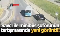 Savcı ile minibüs şoförünün tartışmasında yeni görüntü ortaya çıktı!