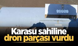 Karasu sahiline dron parçası vurdu