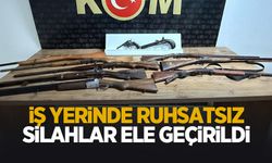 Adapazarı’nda iş yerine silah operasyonu