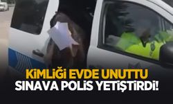 LGS'ye dakikalar kala imdadına polis yetişti